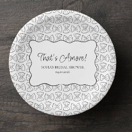 Plato De Papel Patrón de pasta That's Amore Ducha de novia italia