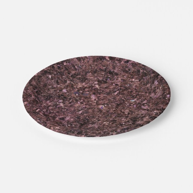 Plato De Papel Patrón de piedra natural (Angular)