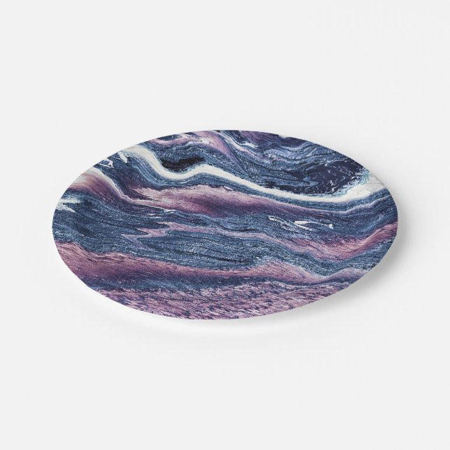 Plato De Papel Patrón de piedra natural (Angular)