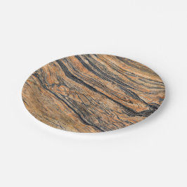 Plato De Papel Patrón de piedra natural