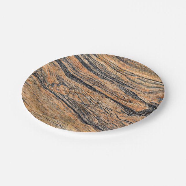 Plato De Papel Patrón de piedra natural (Angular)