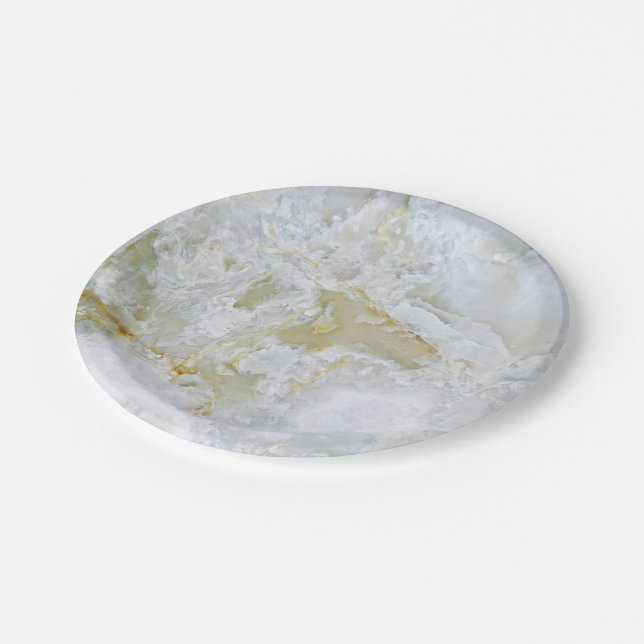 Plato De Papel Patrón de piedra natural (Angular)