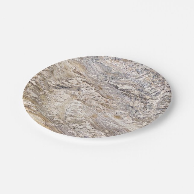 Plato De Papel Patrón de piedra natural (Angular)