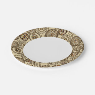 Plato De Papel Patrón de piel de guepardo africano 3
