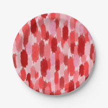 Patrón de pinceles de resumen rosado rojo