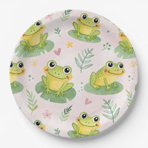 Patrón de ranas lindas