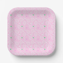 Patrón de raqueta de tenis Pink