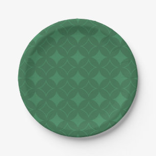 Plato De Papel Patrón de Shippo verde