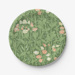 Plato De Papel Patrón de Sweet Pea de William Morris Botánico Vin
