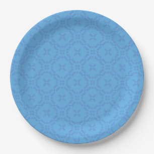 Plato De Papel Patrón de tapiz galés, placa de papel azul de Moda