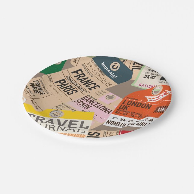 Plato De Papel Patrón de ubicaciones de viaje (Angular)