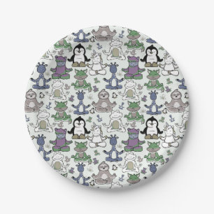 Plato De Papel Patrón de yoga   Patrón sin fisuras de yoga 66