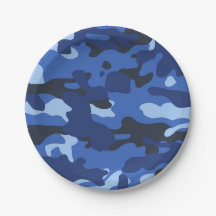 Patrón del Ejército Camuflaje Azul Camo