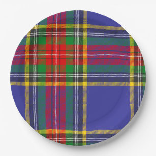 Plato De Papel Patrón escocés MacBeth Tartan Plaid
