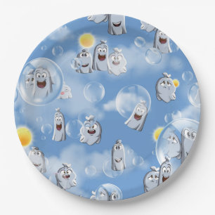 Plato De Papel Patrón Fantasma