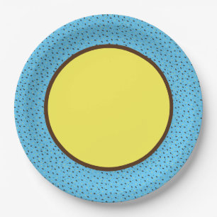 Plato De Papel Patrón hipopótamo