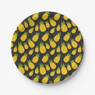 Plato De Papel Patrón ininterrumpido de frutas Patrón de superf