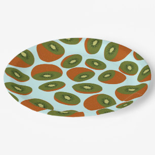 Plato De Papel Patrón Kiwifruit