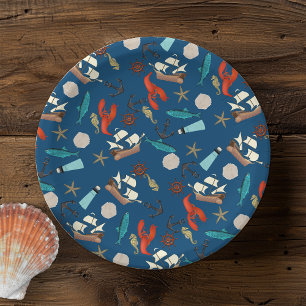 Plato De Papel Patrón náutico