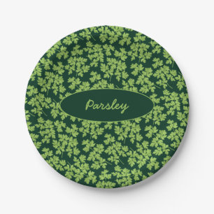 Plato De Papel Patrón Parsley