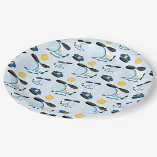 Plato De Papel Patrón policial