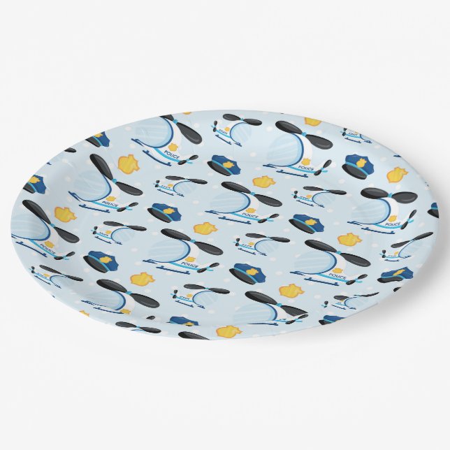 Plato De Papel Patrón policial (Angular)