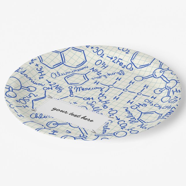 Plato De Papel Patrón químico escolar (Angular)