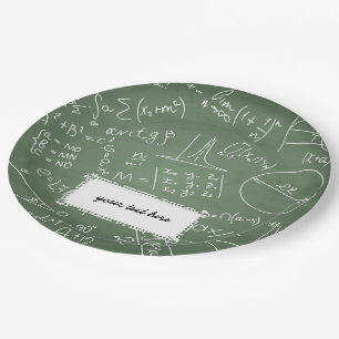 Plato De Papel Patrón químico escolar