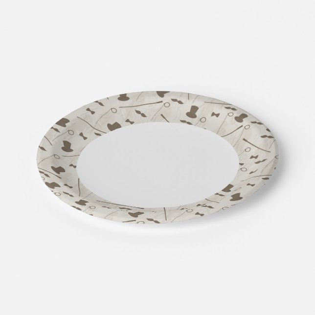 Plato De Papel Patrón retro para hombre 2 (Angular)