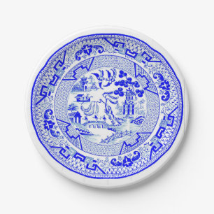 Plato De Papel Patrón salvaje azul [1912]