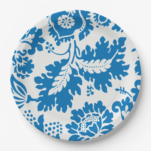 Plato De Papel Patrón veneciano (de William Morris) (Anverso)