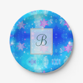 Plato De Papel Patrones de Monograma Elegantes Modernos | Fiesta 