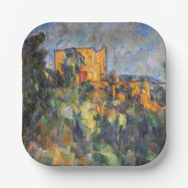 Plato De Papel Paul Cezanne - Chateau Noir (Anverso)