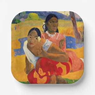 Plato De Papel Paul Gauguin - ¿Cuándo Te Casarás?
