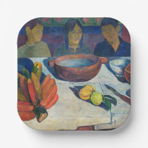 Plato De Papel Paul Gauguin - La Comida / Los plátanos