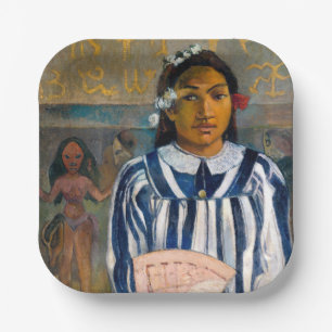 Plato De Papel Paul Gauguin - Los antepasados de Tehamana