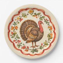 Pavo de Acción de Gracias acuarela