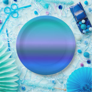 Plato De Papel pavo real