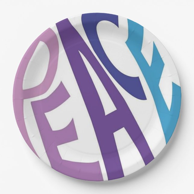 PLATO DE PAPEL PAZ (Anverso)