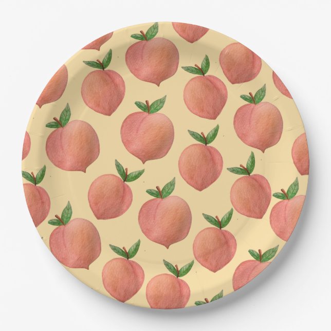 Plato De Papel Peaches (Anverso)