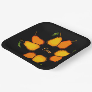 Plato De Papel Pear Pears Fruth Bold n Fruity
