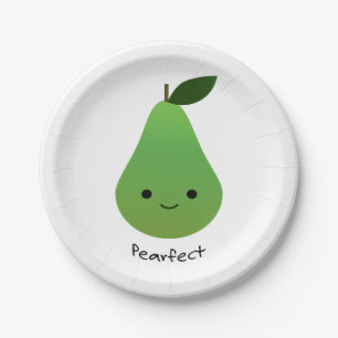 Plato De Papel Pearfect Cute Kawaii Pear