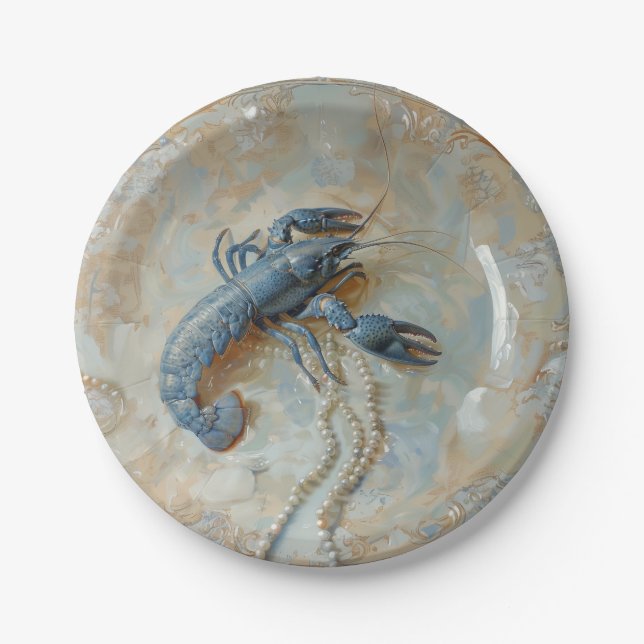 Plato De Papel Pearl - Placas de papel redondo (Anverso)