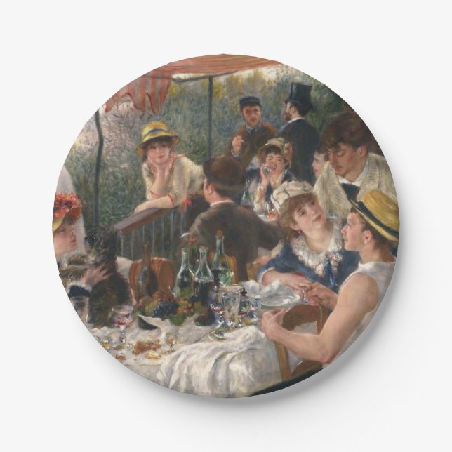Plato De Papel PEDRO RENOIR - Alumerzo del fiesta 1881 del (Anverso)