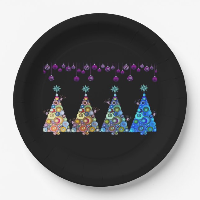 Plato De Papel Peekaboo Reindeer Classic (Anverso)