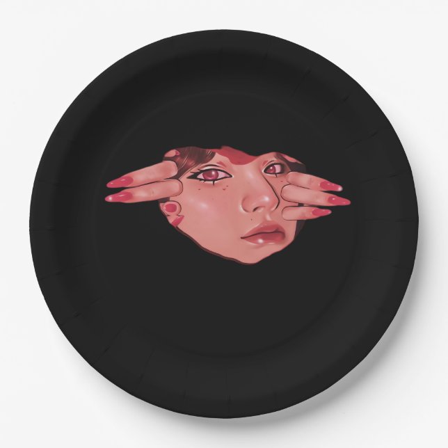 Plato De Papel Peekaboo - Vibes Sloth Design (Anverso)