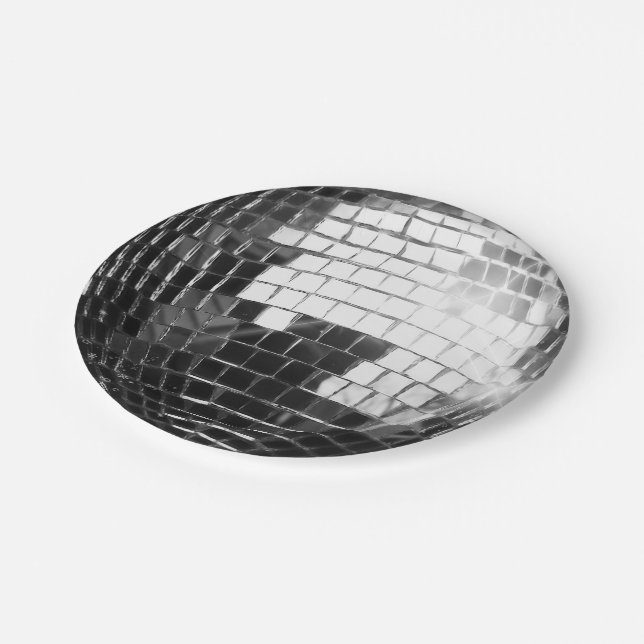Plato De Papel Pegatinas de Round Disco Ball (Angular)