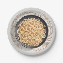 Pegatinas redondos clásicos - Diseño de fideos