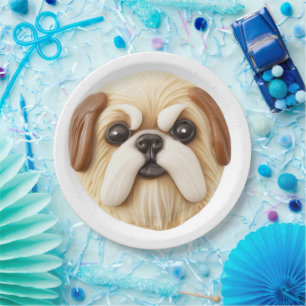 Plato De Papel Pekinés 3D Inspirado