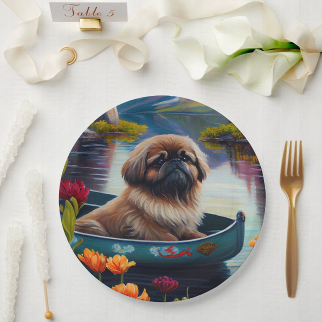 Plato De Papel Pekingese en un remo: Una aventura escénica (Boda)